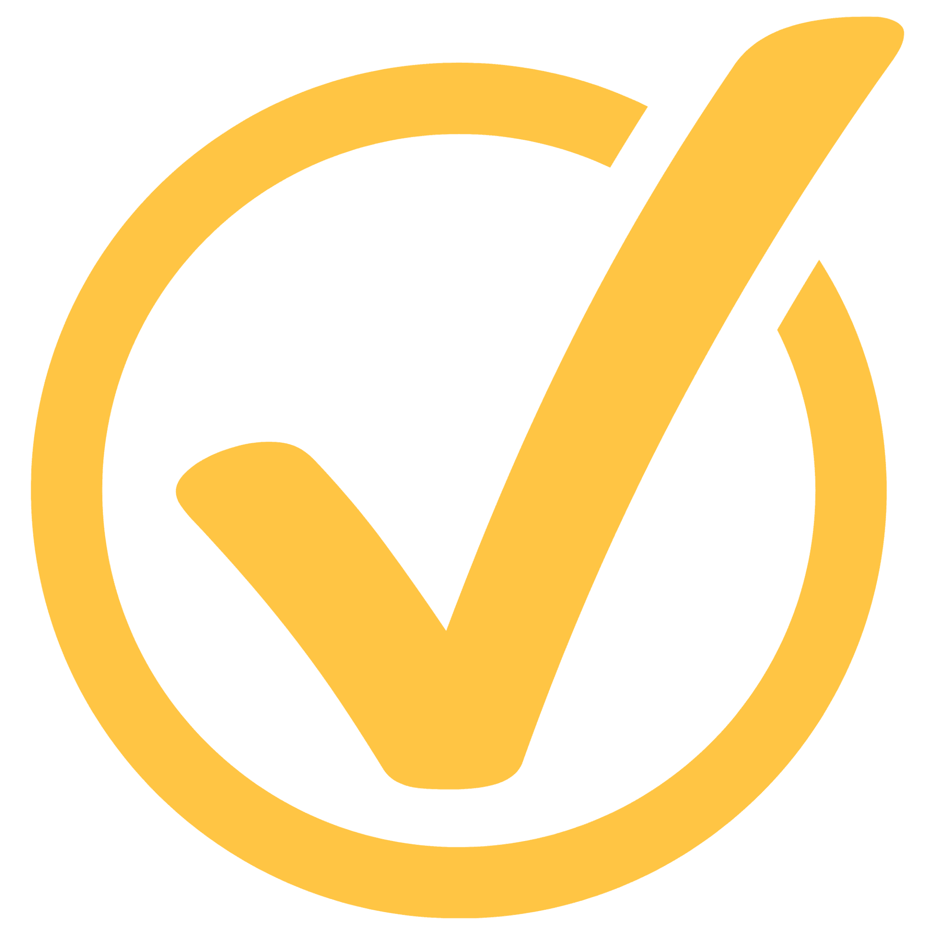 WordPress logo in yellow on a black background
