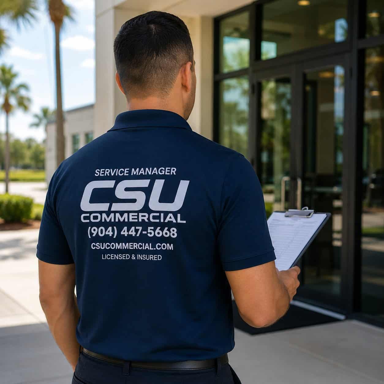Commercial cleaning walkthrough for Orange Park FL businesses
